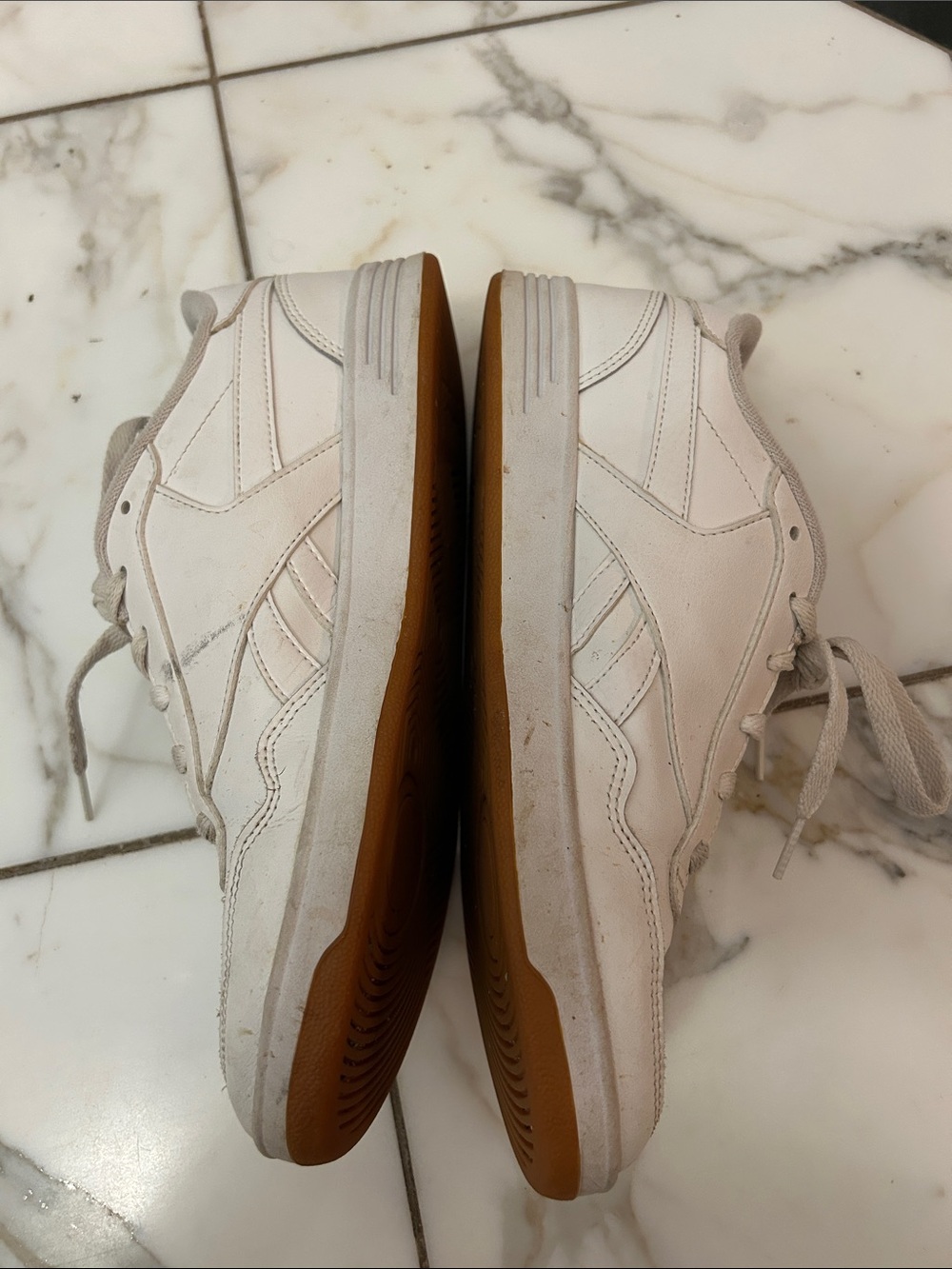 Womens White Athletic Sneakers - Classic Everyday Comfort image 3